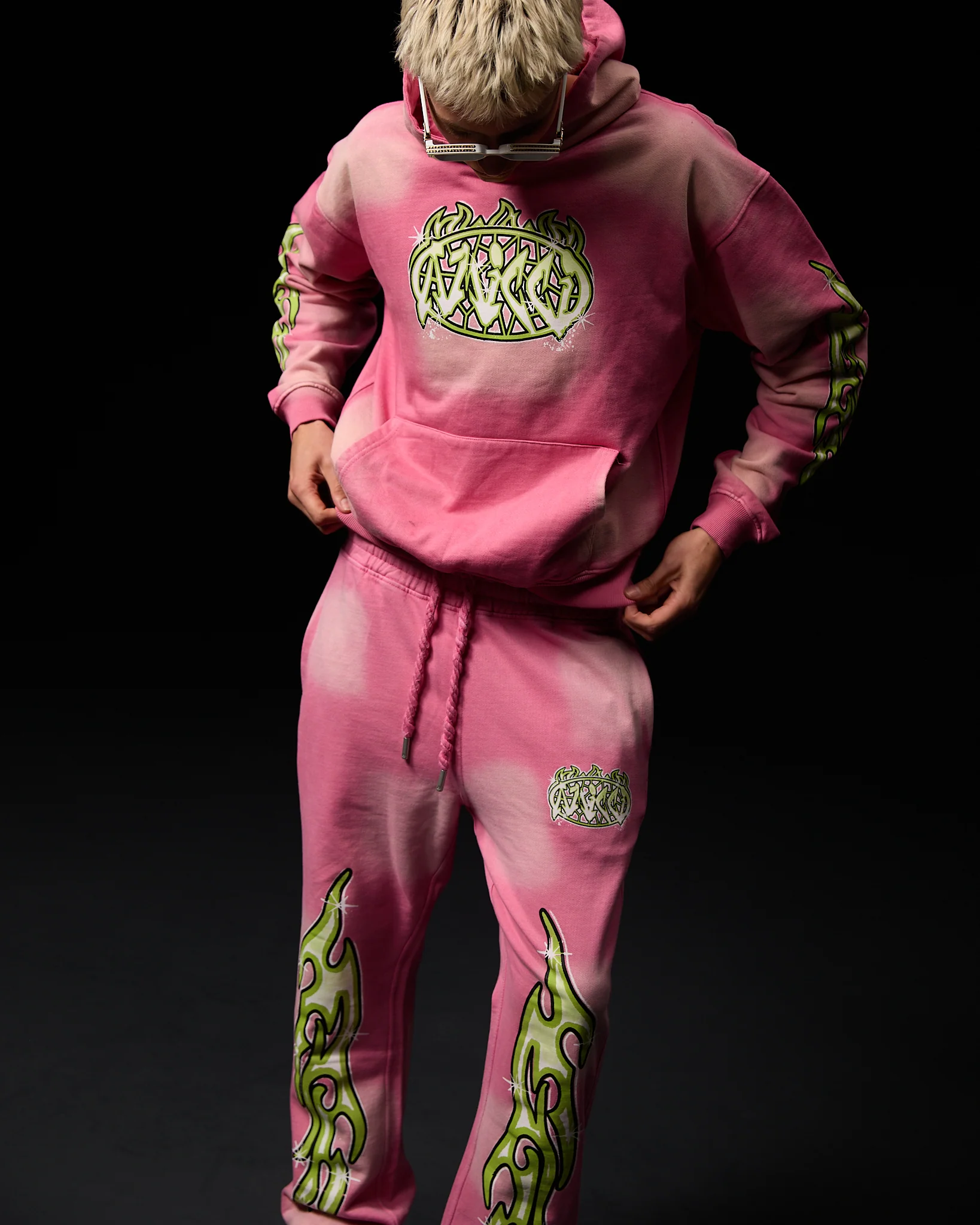 Paola Graphic Hoodie Pink - Image 3