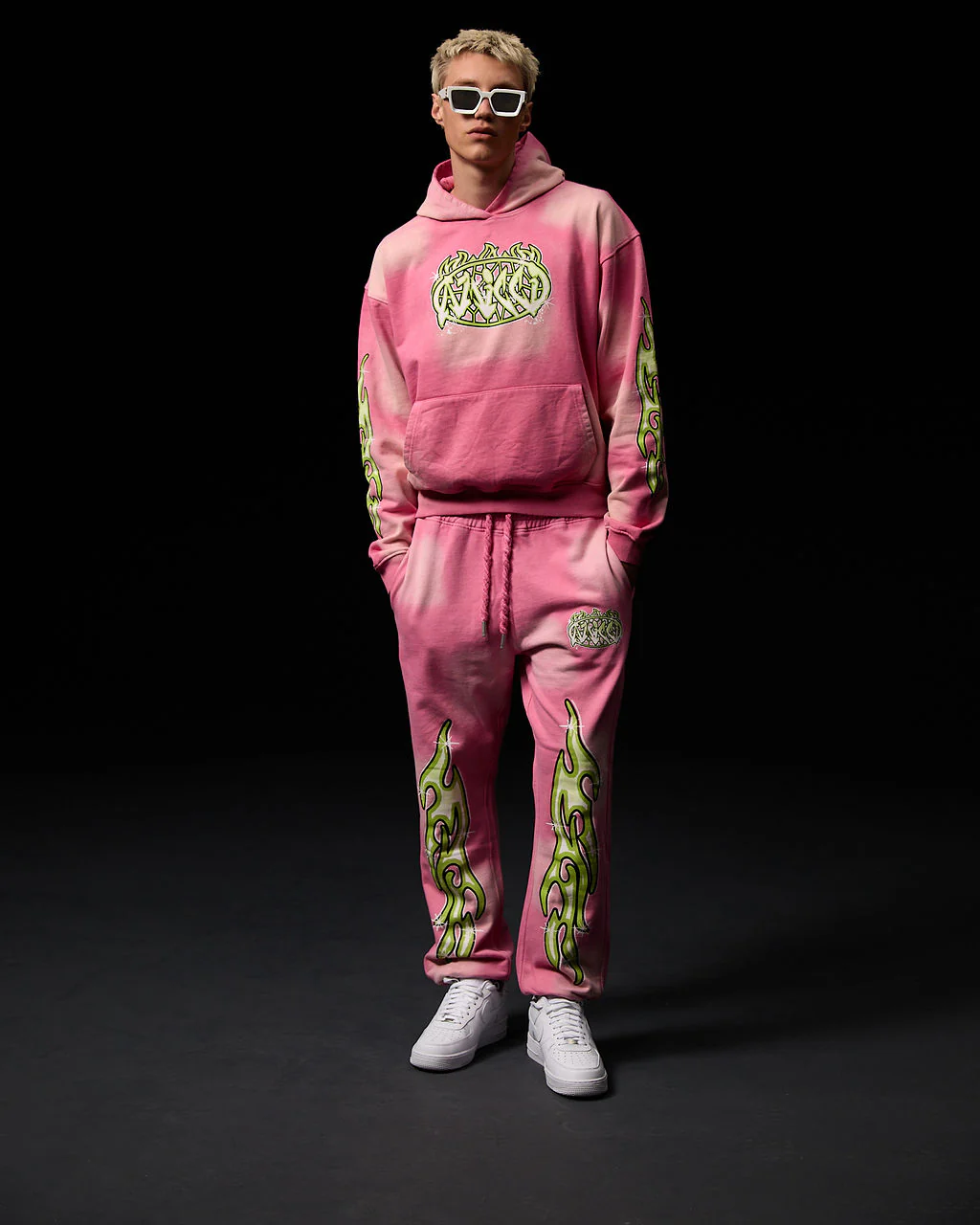 Paola Graphic Hoodie Pink - Image 4