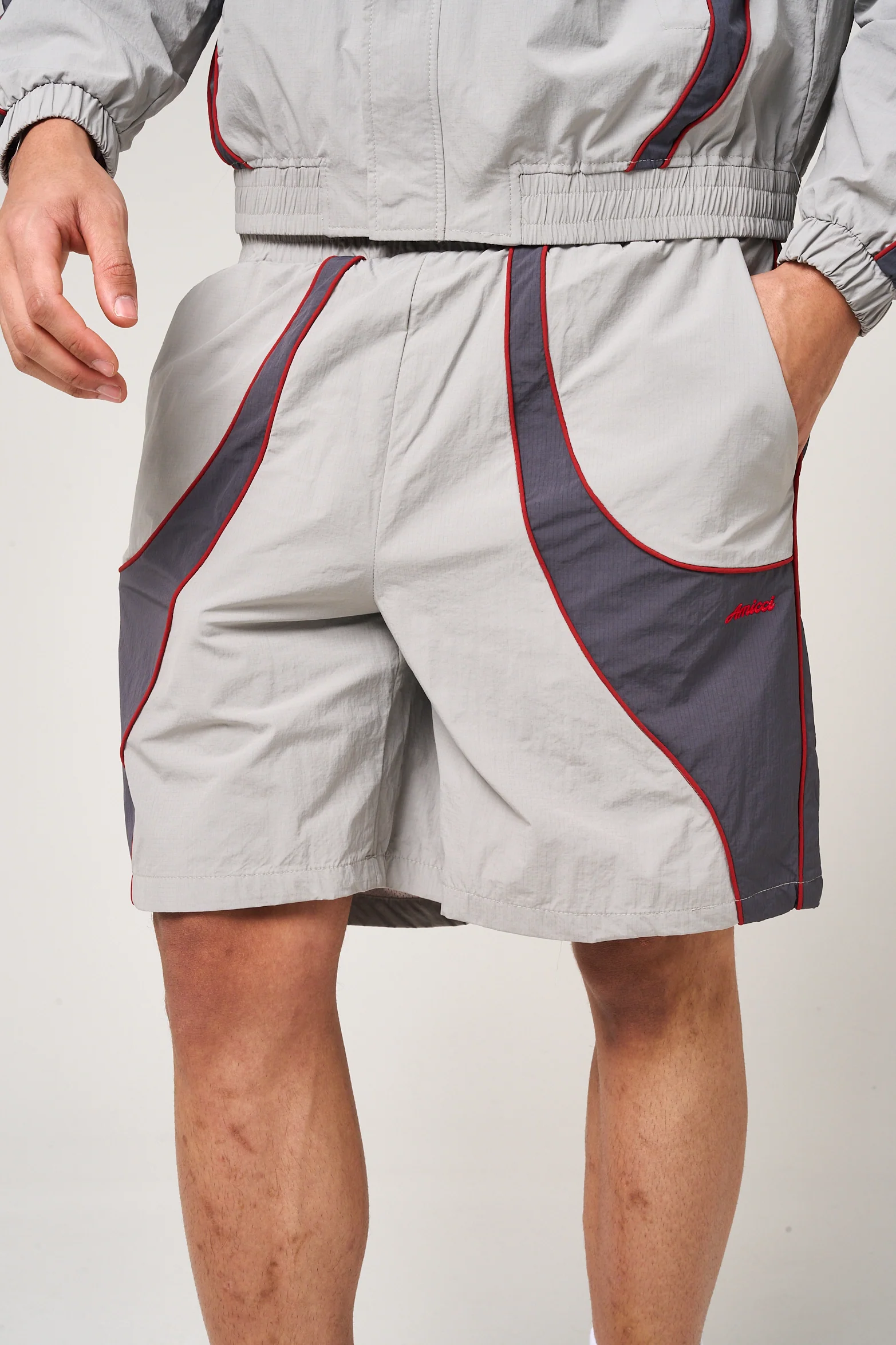 Placido Grey Shell Shorts - Image 3