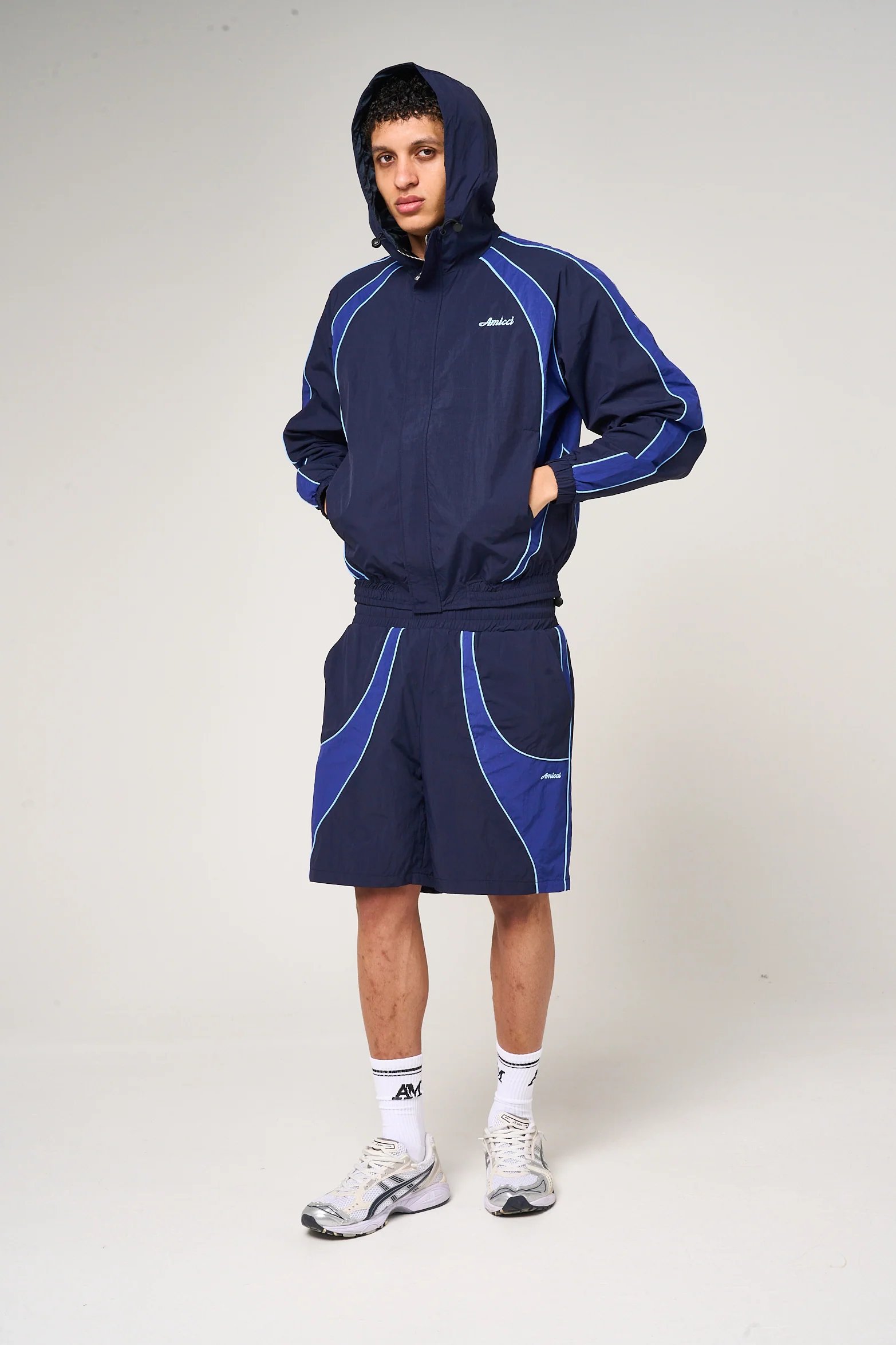 Placido Navy Shell Shorts - Image 4
