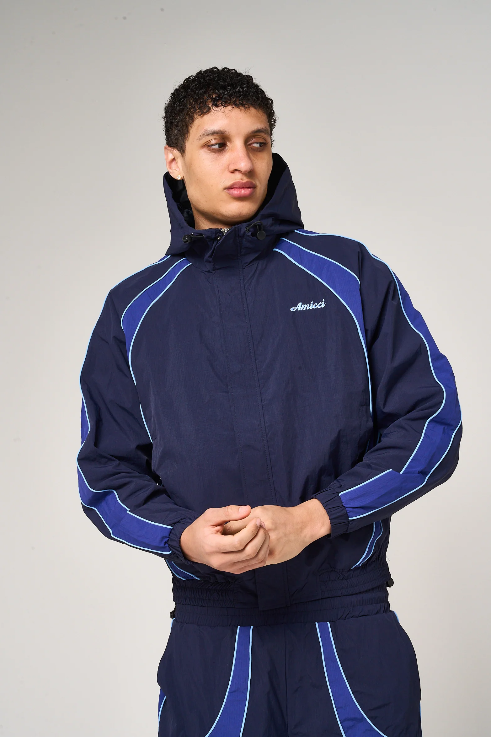 Placido Navy Shell Windbreaker - Image 4
