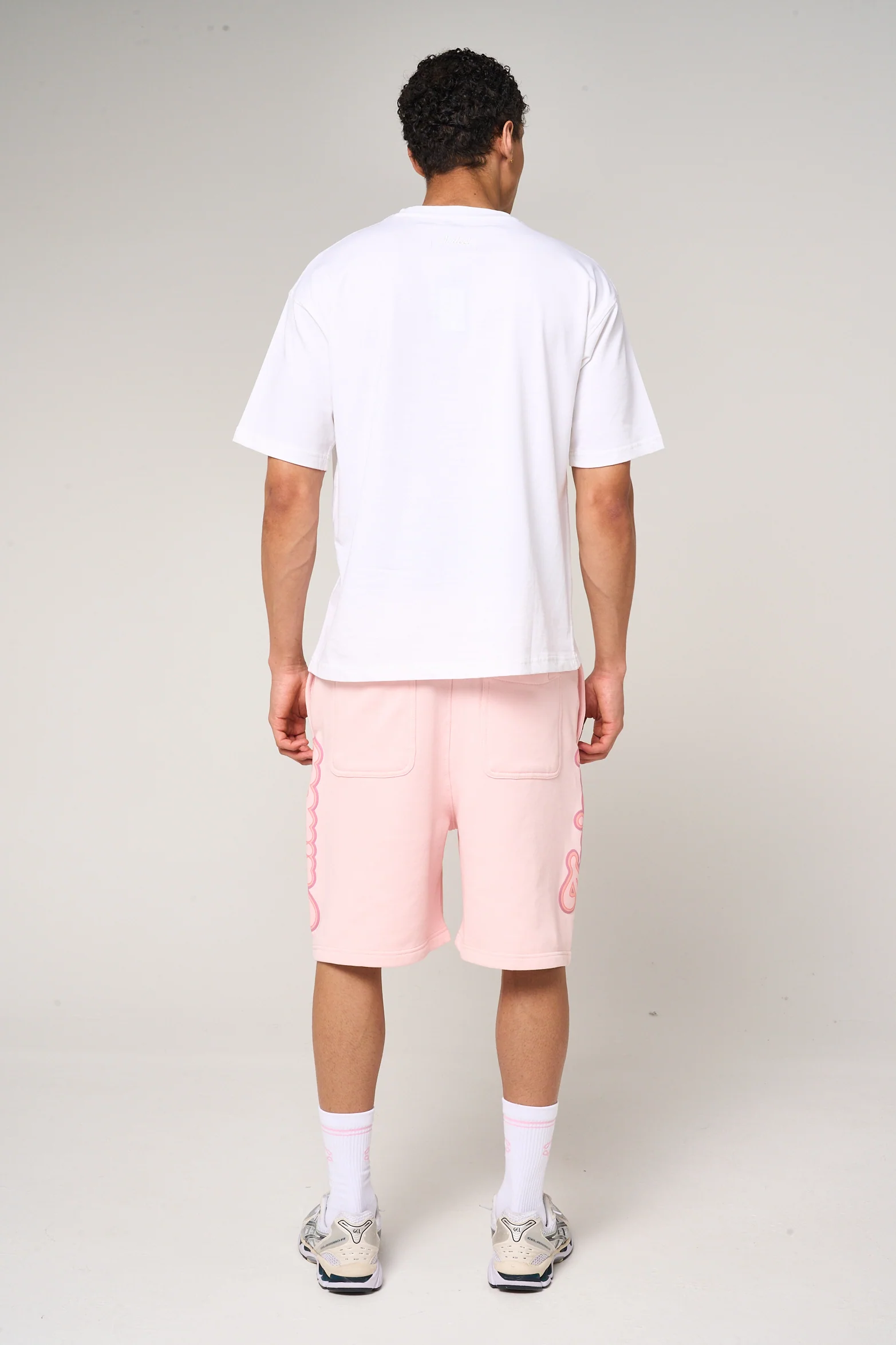 Rachid Logo Printed T Shirt Pink - Image 6