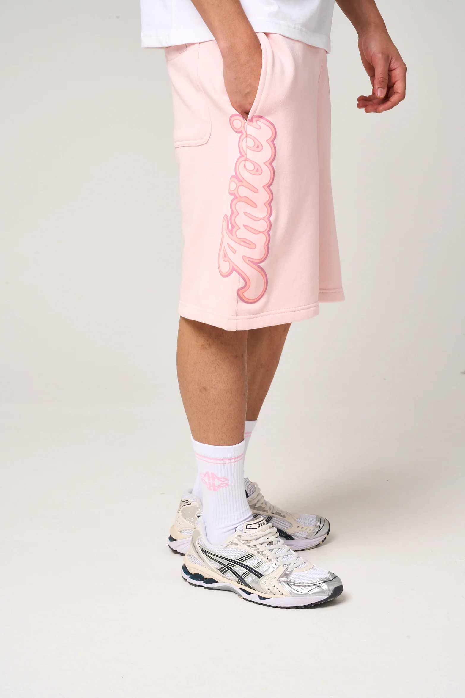 Rachid Puff Print Shorts Pink - Image 6