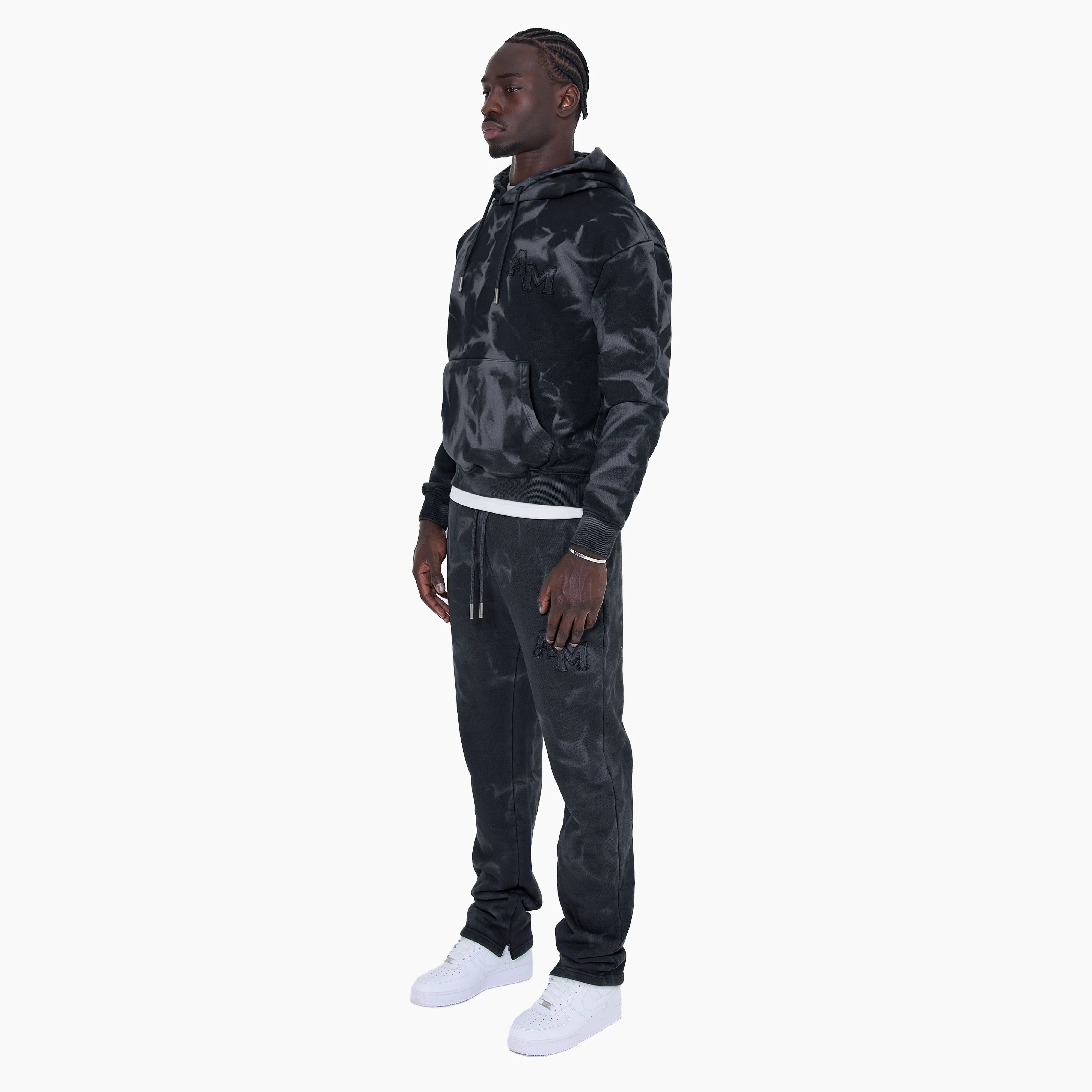 Rezaro Cool Grey Washed  Hoodie - Image 4