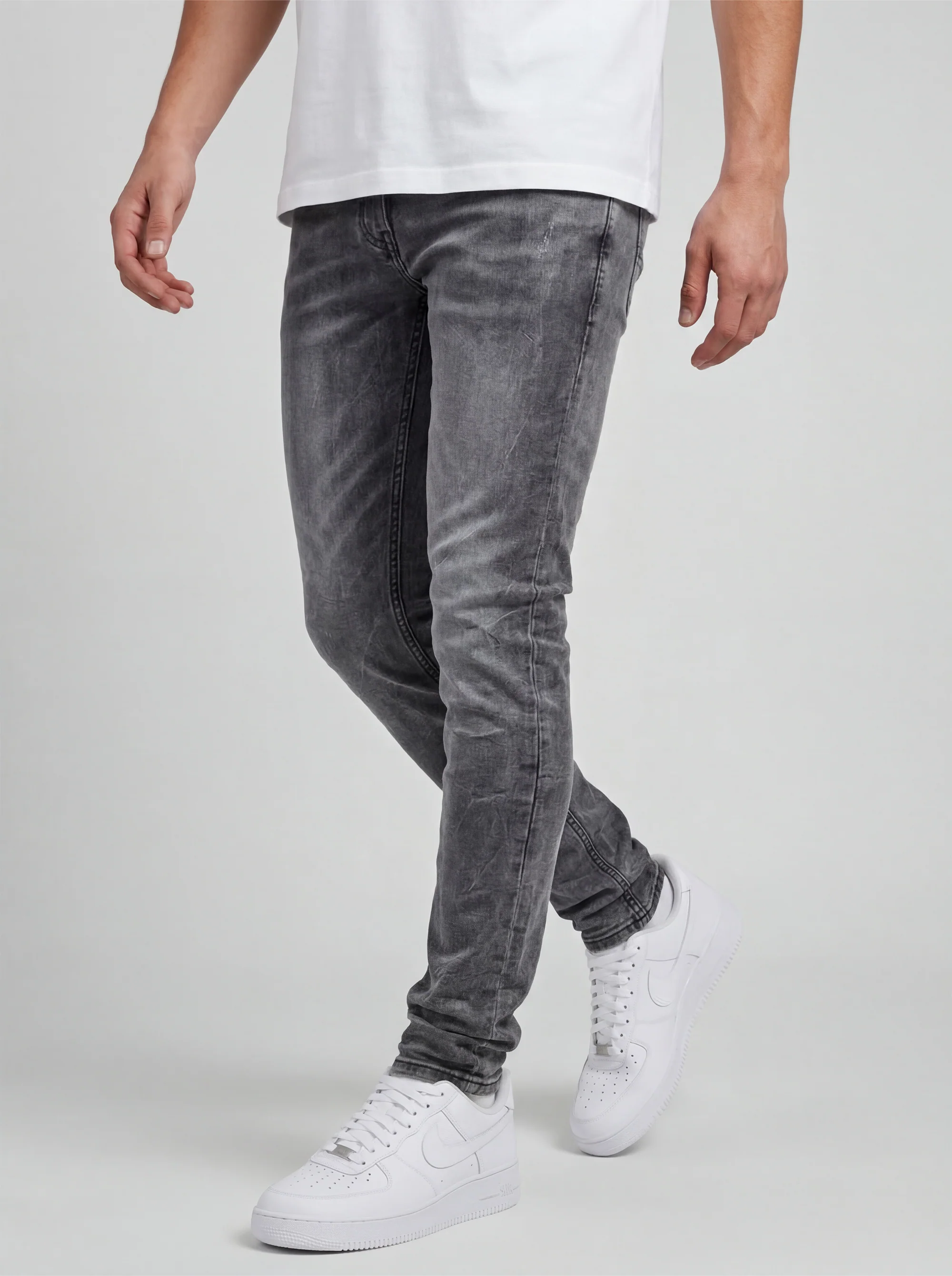 Roma Grey Slim Jean - Image 4