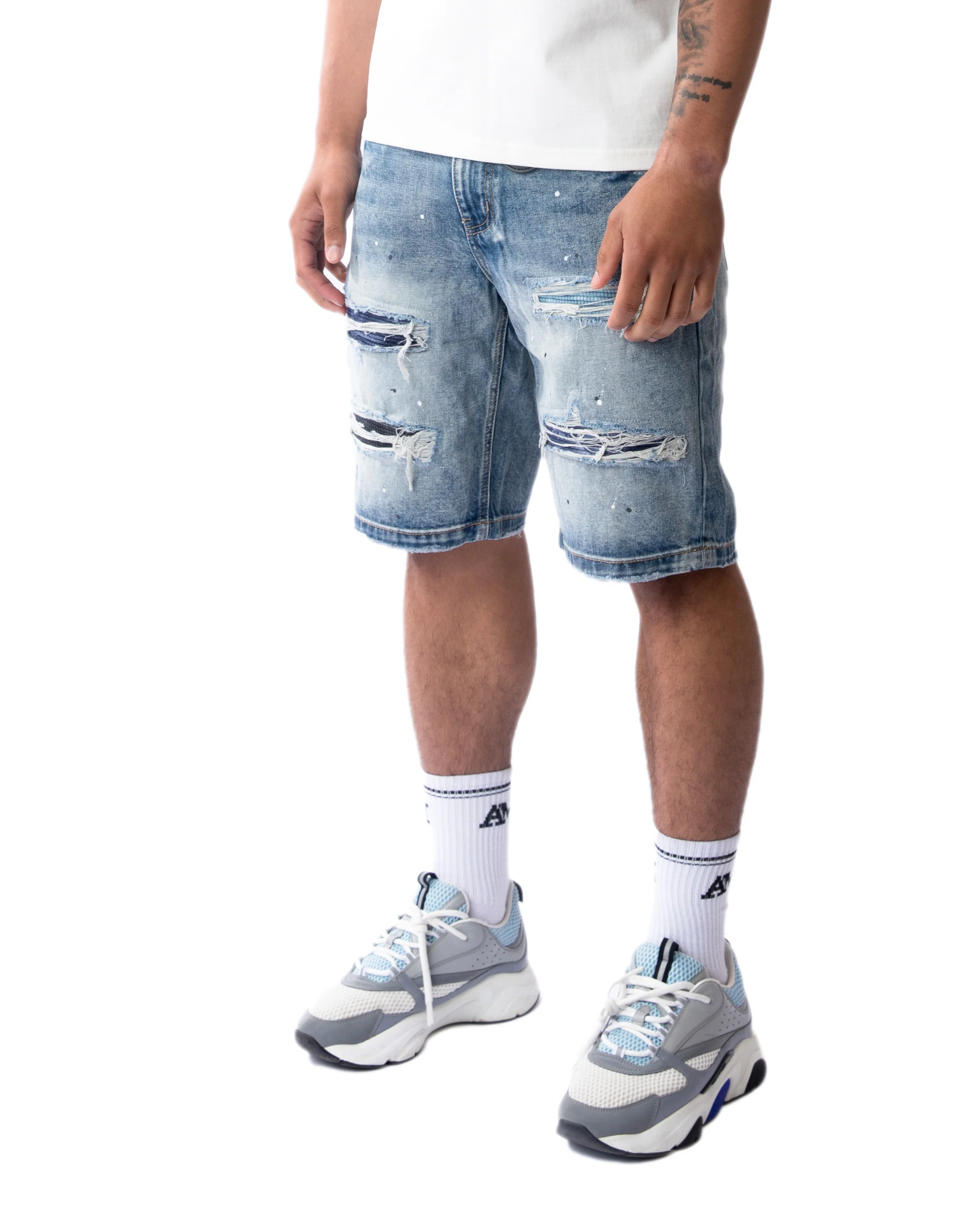 Sanko Mid Blue Shorts - Image 3
