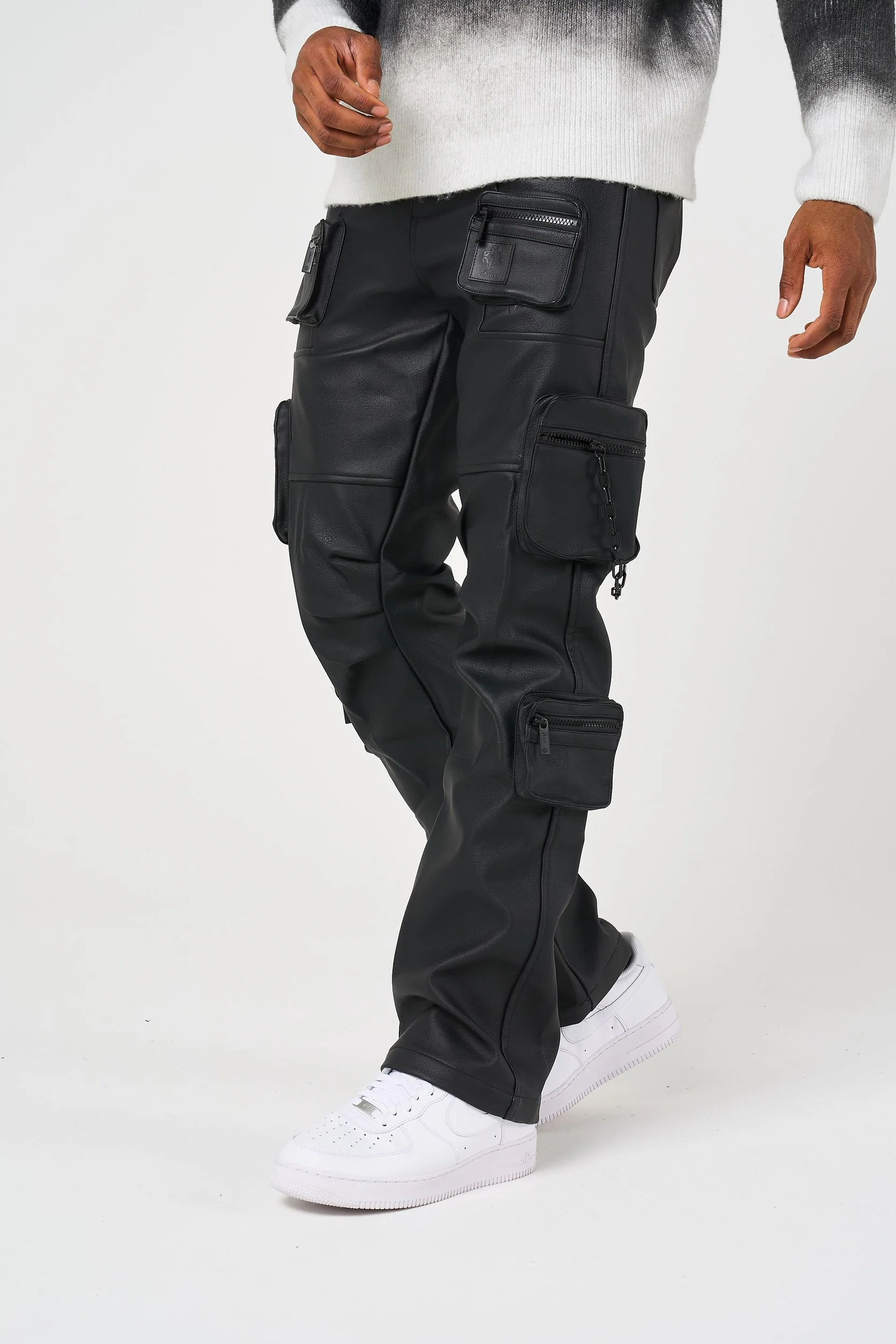 Valenci Leather Cargo Pants - Image 4