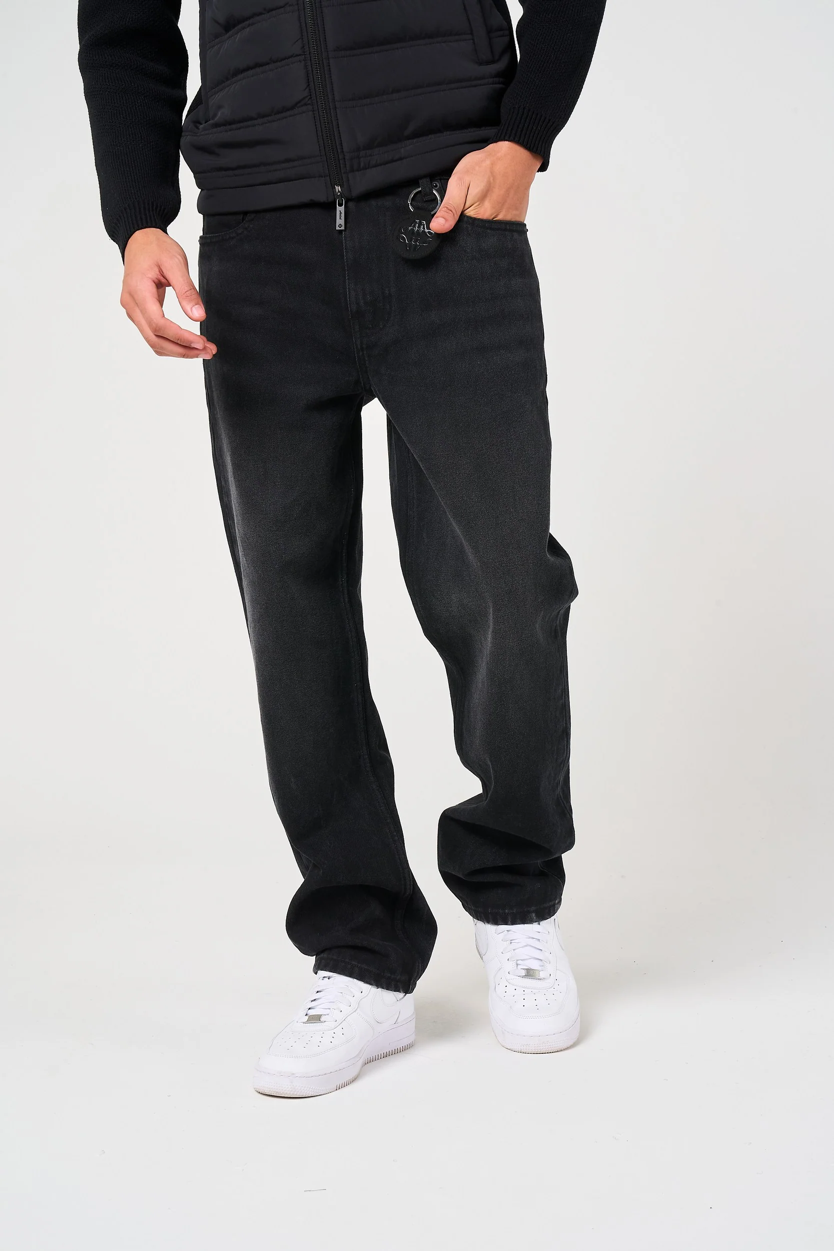 Lennox Black Straight Jean - Image 4