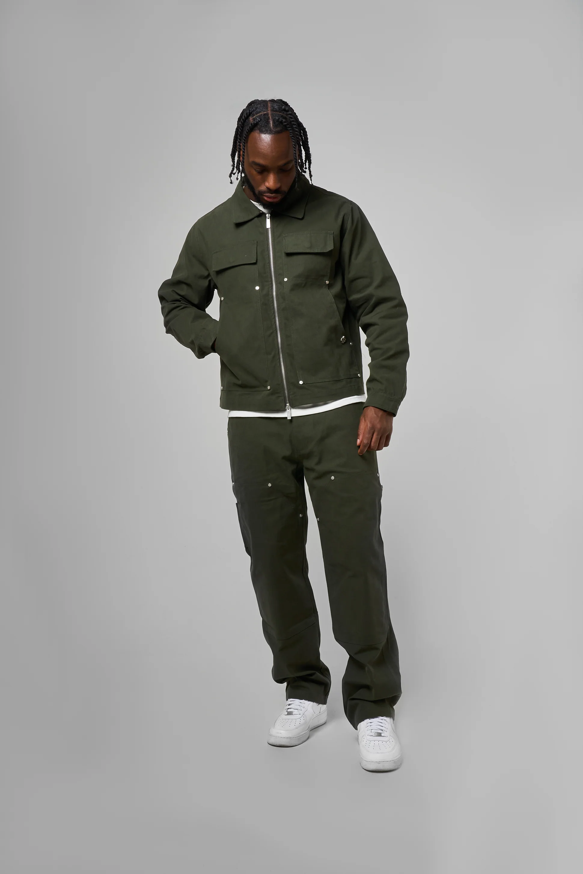 Wyatt Khaki Twill Pants - Image 3